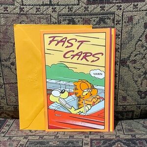 Vintage Garfield Hallmark unused Greeting Card with Envelope